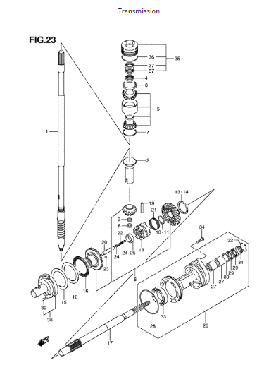 DF 250HP Transmission