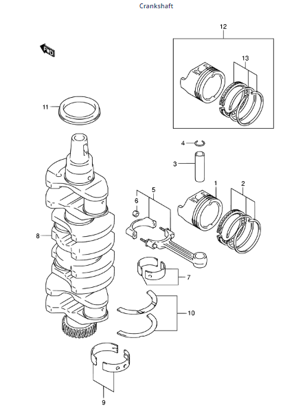 df140HP ENGINE & CRANK SHAFT